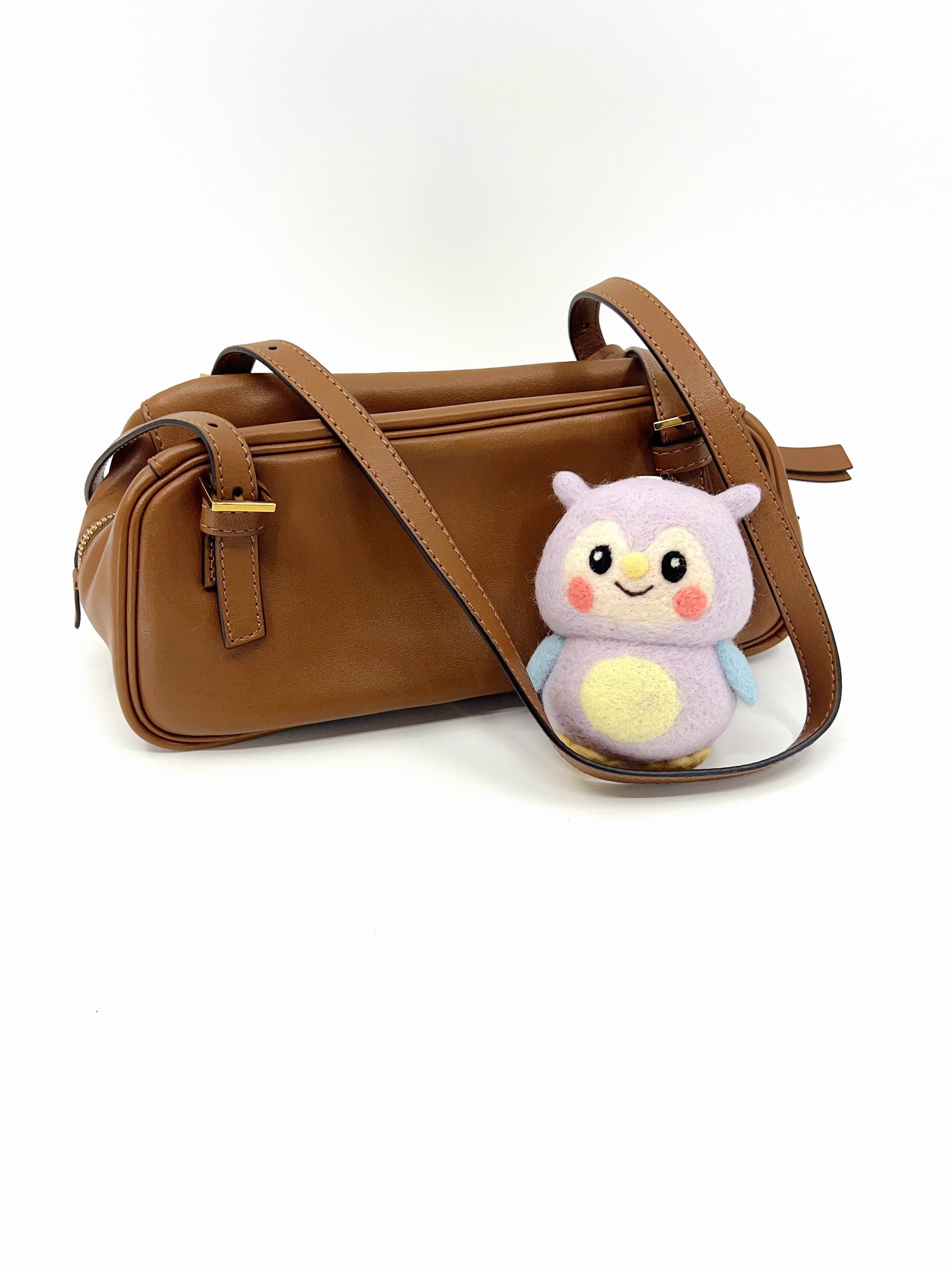 Owl Bag Charm and Wool Craft