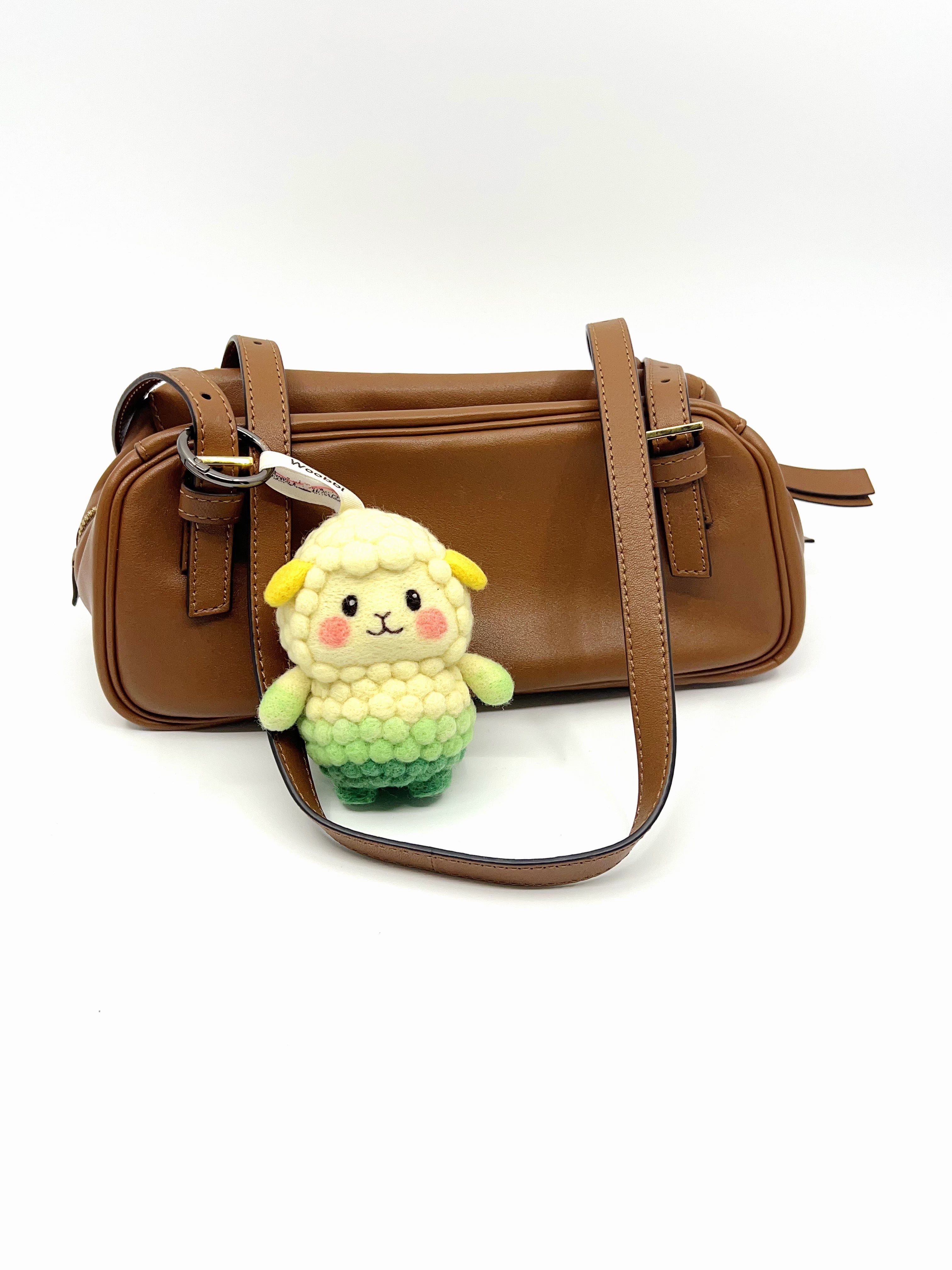 Sheep Bag Charm and Wool Craft