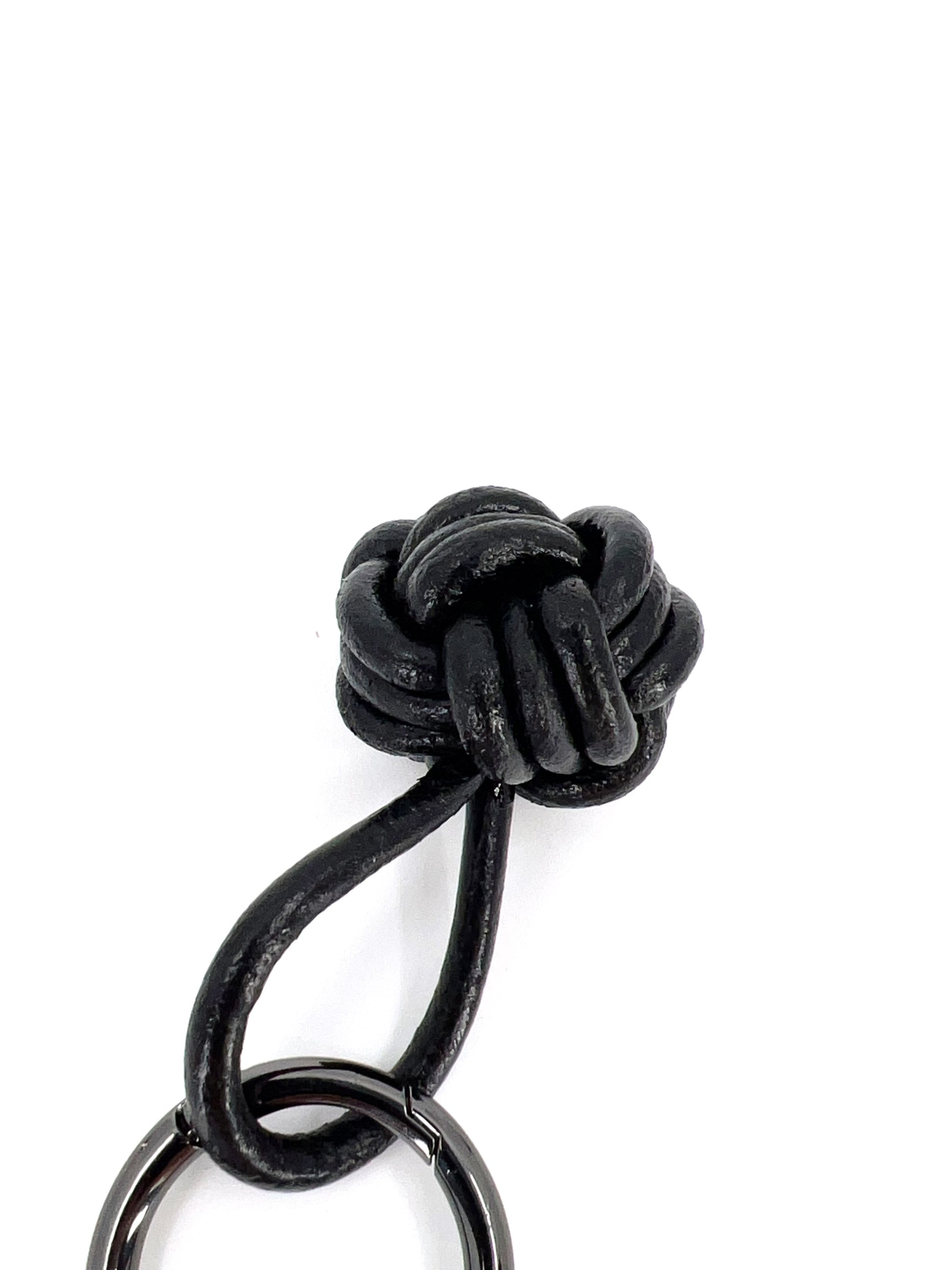 Compact Braided Knot Loop in Cowhide