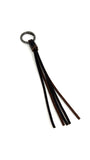 Minimal Tassel Charm in Cowhide