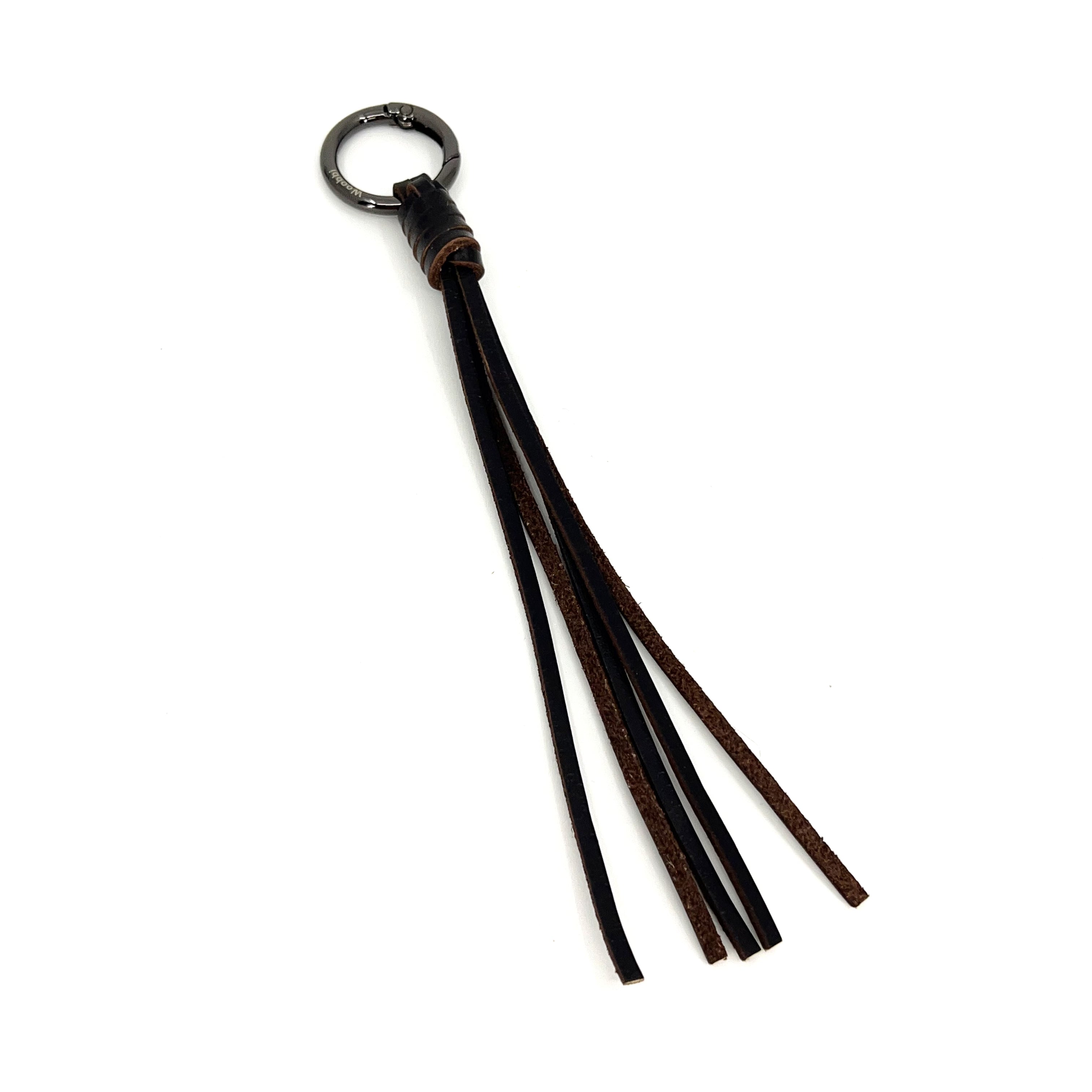 Minimal Tassel Charm in Cowhide