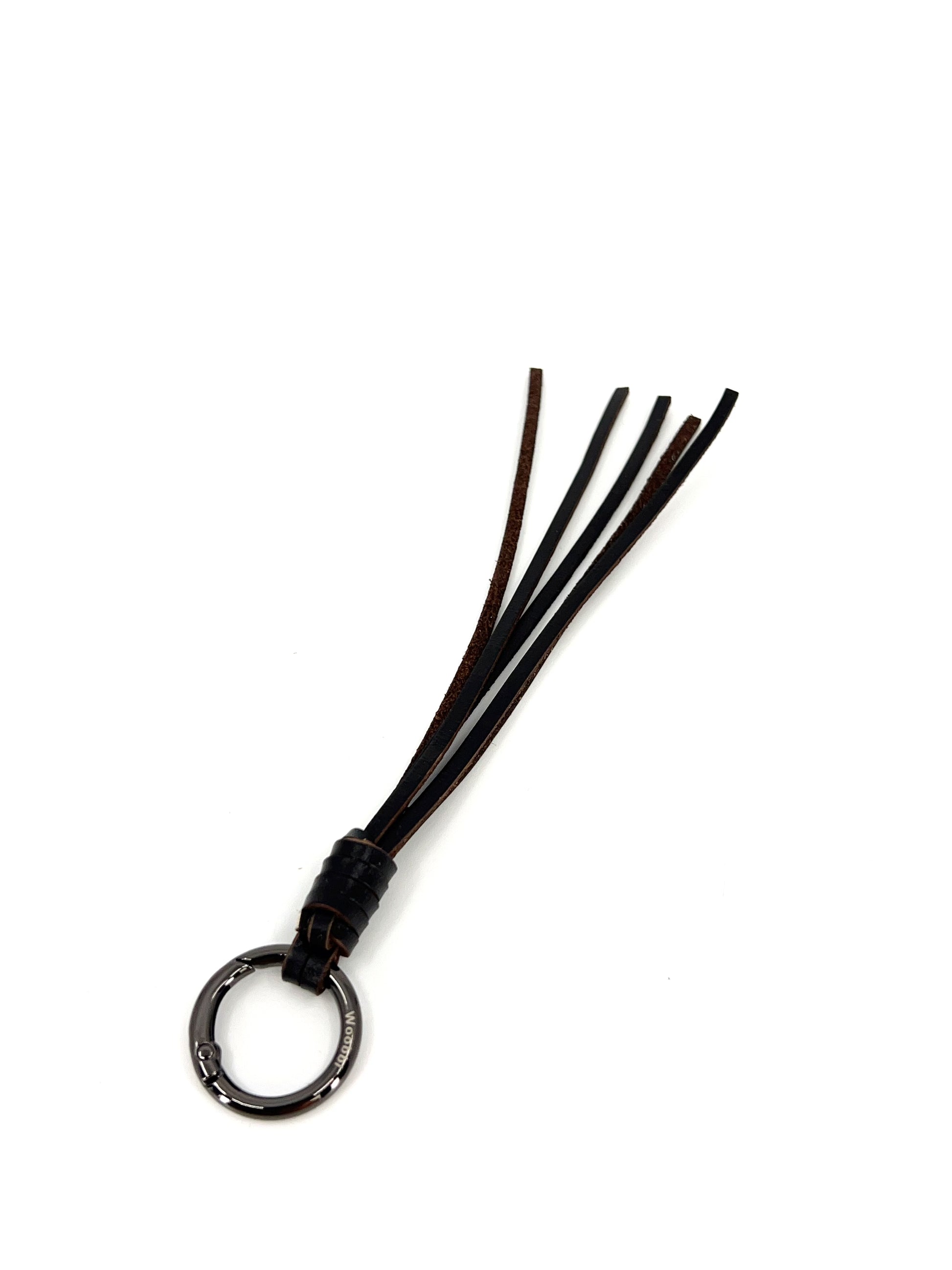 Minimal Tassel Charm in Cowhide