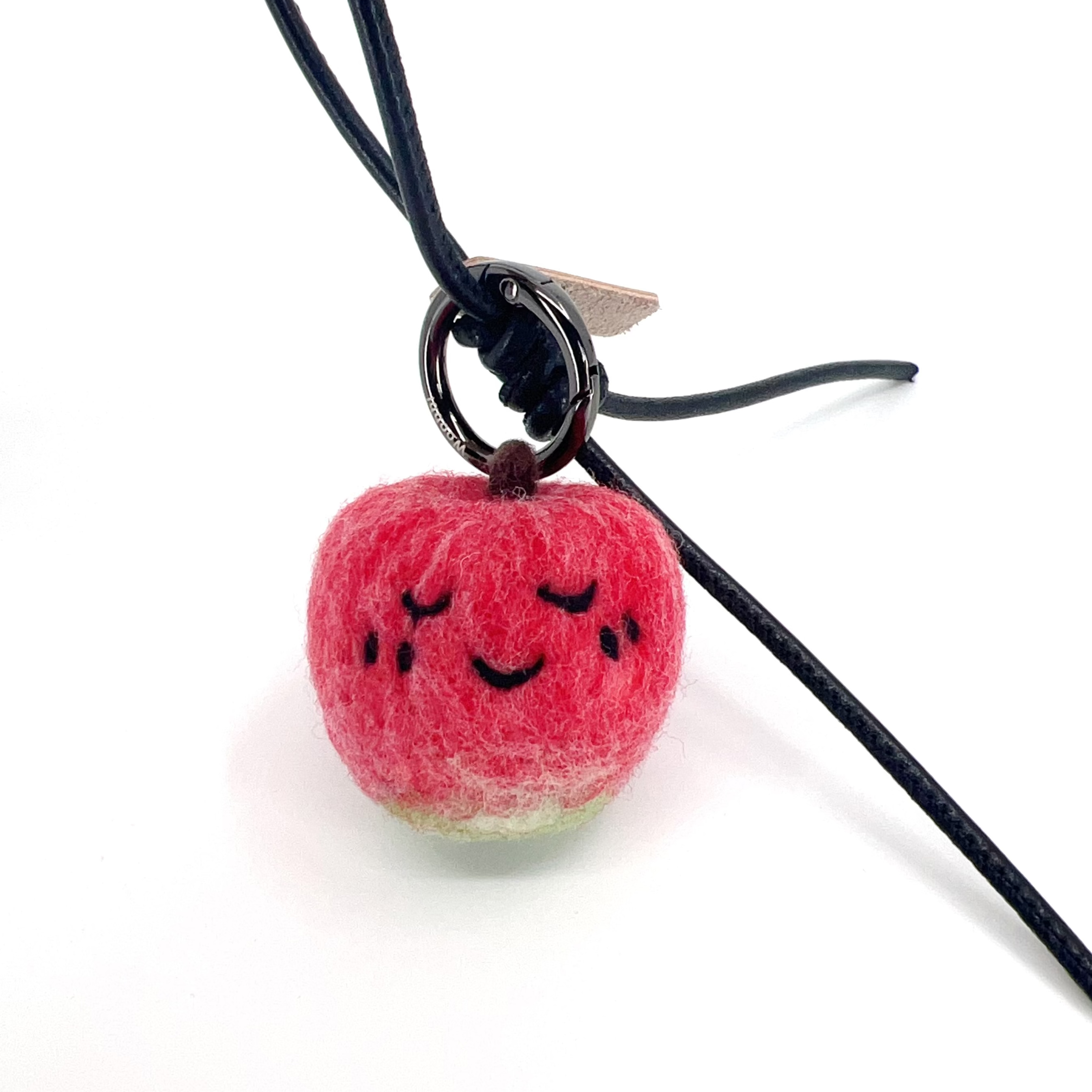 Sleepy Apple Key Fob & Bag Charm