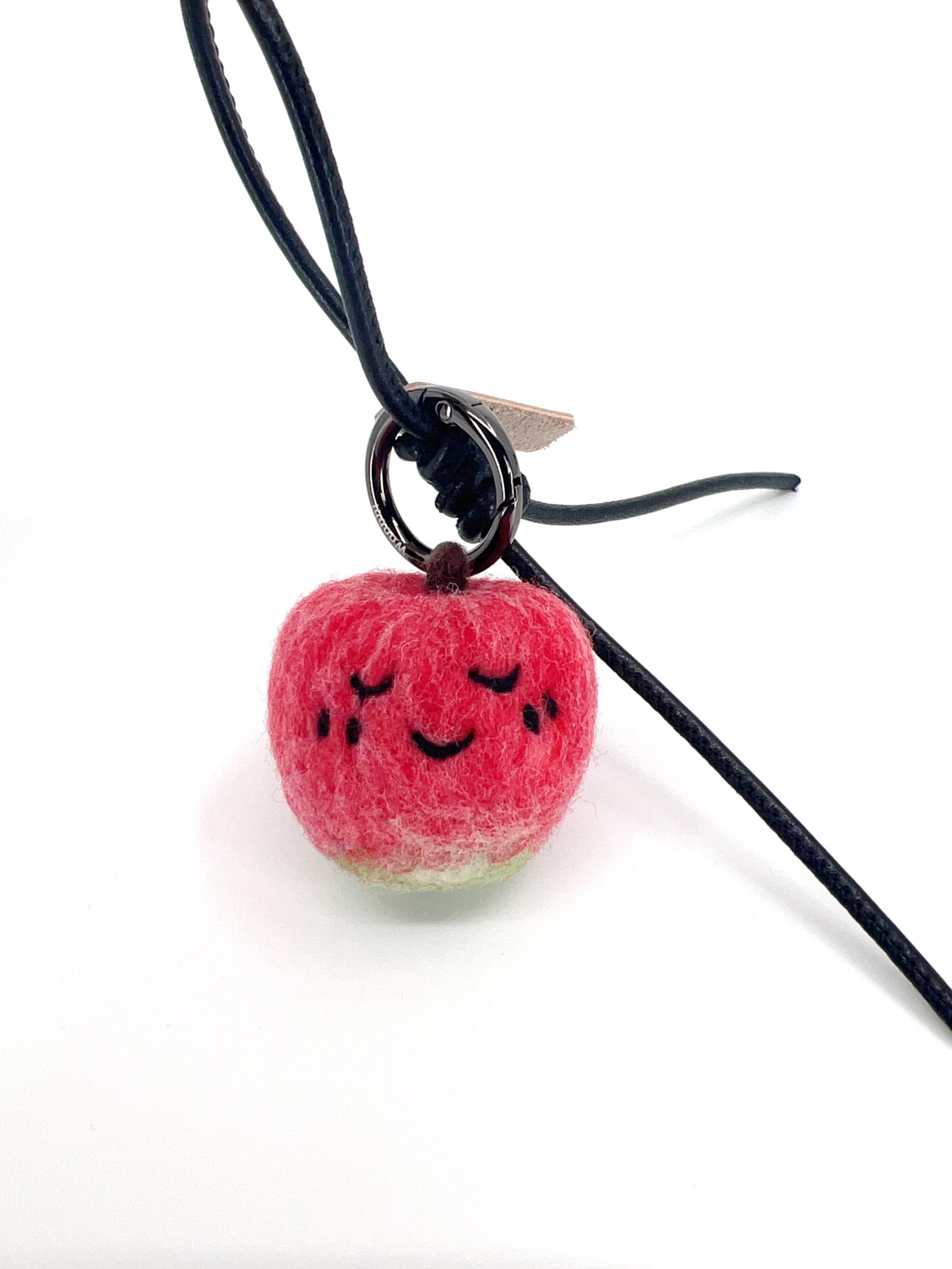 Sleepy Apple Key Fob & Bag Charm