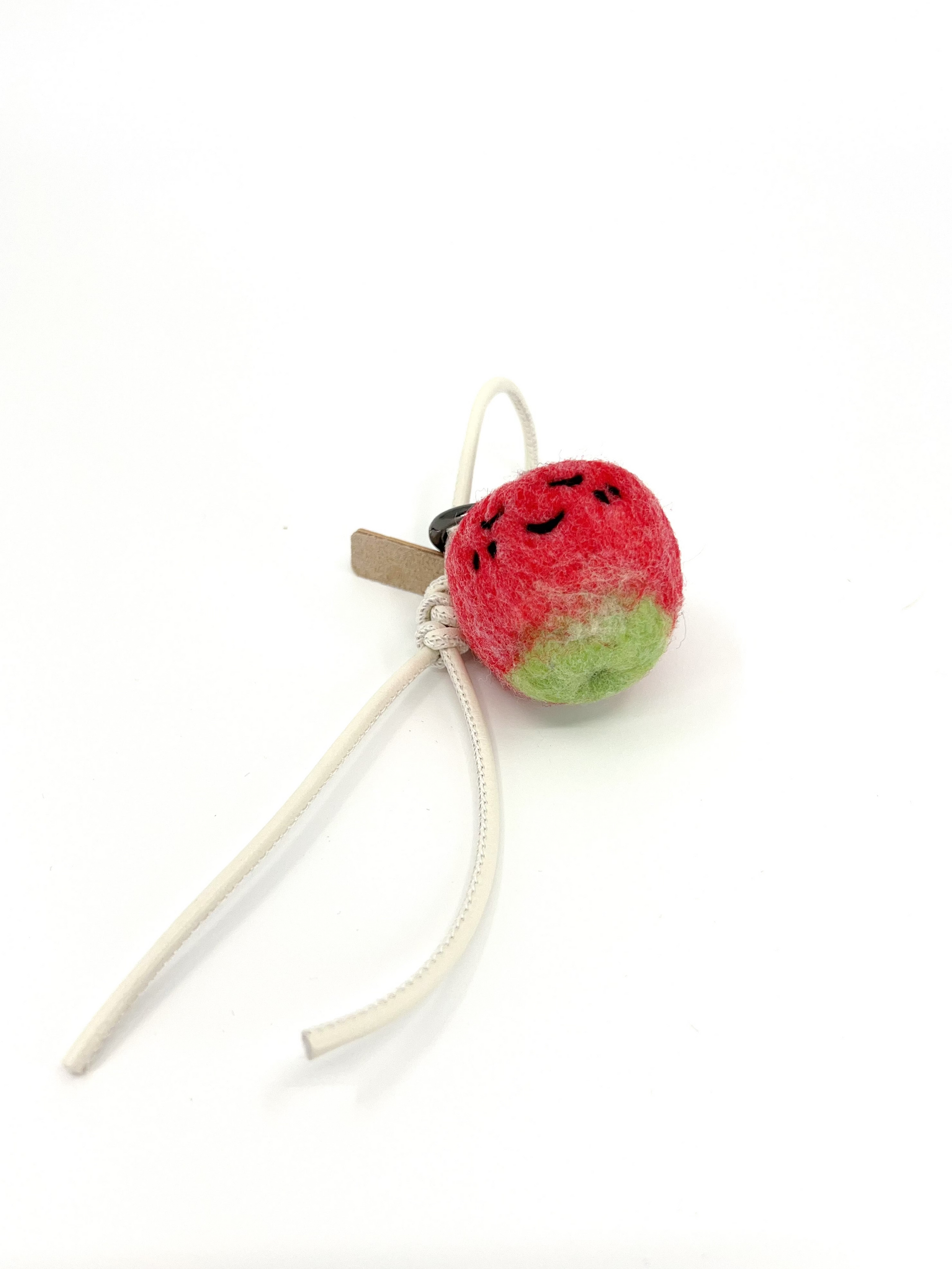 Sleepy Apple Key Fob & Bag Charm