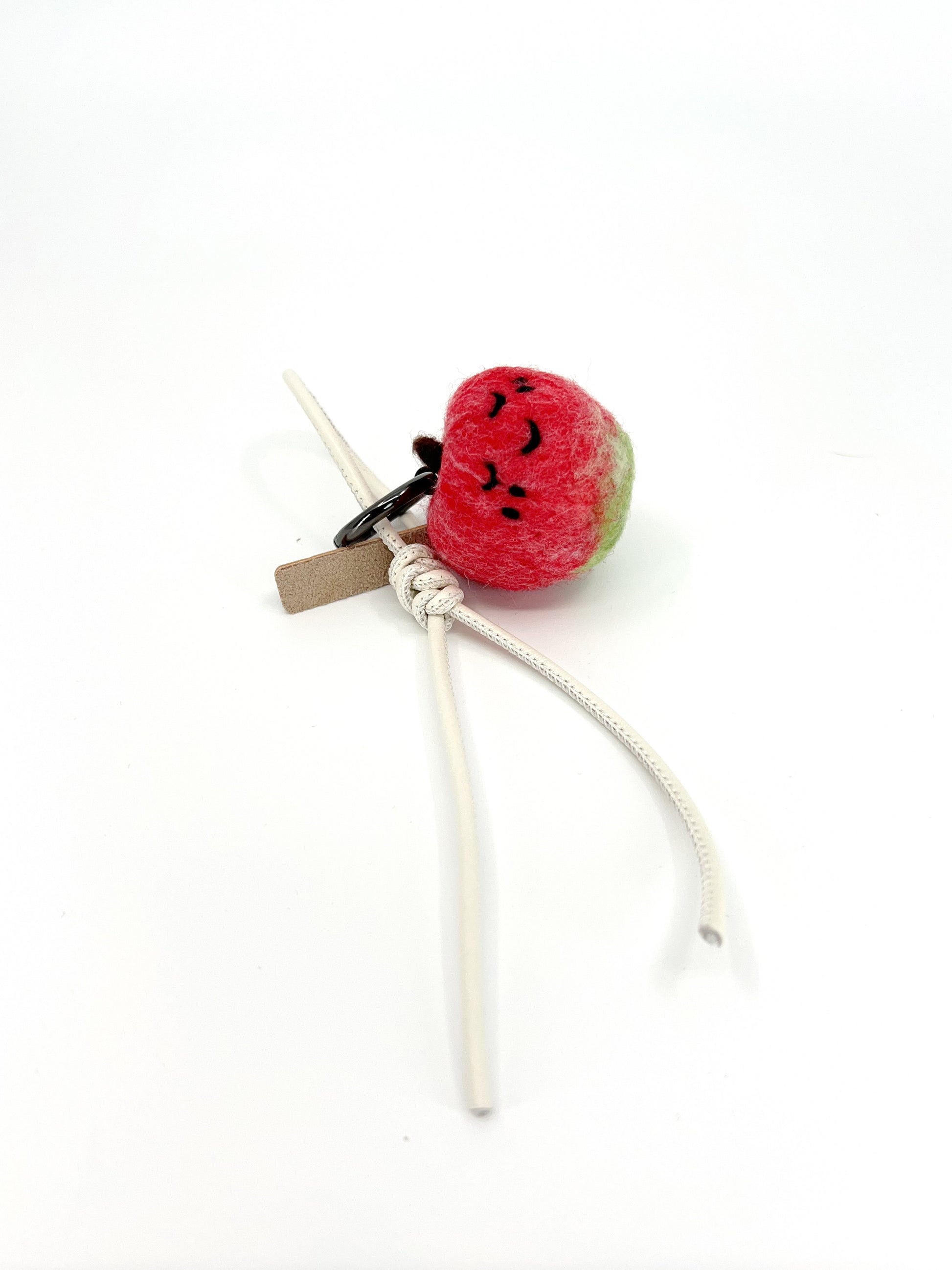 Sleepy Apple Key Fob & Bag Charm