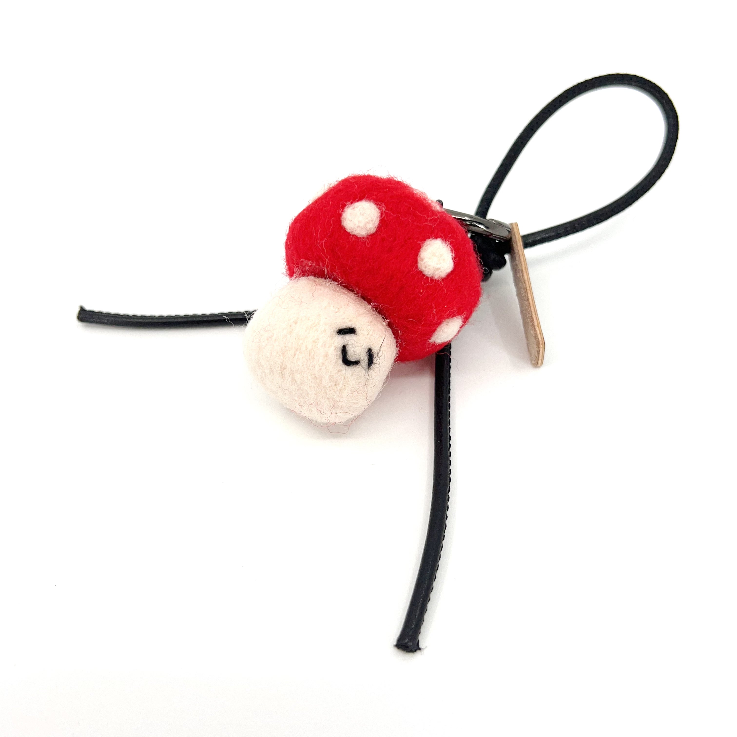 Smily Mushroom Key Fob & Bag Charm