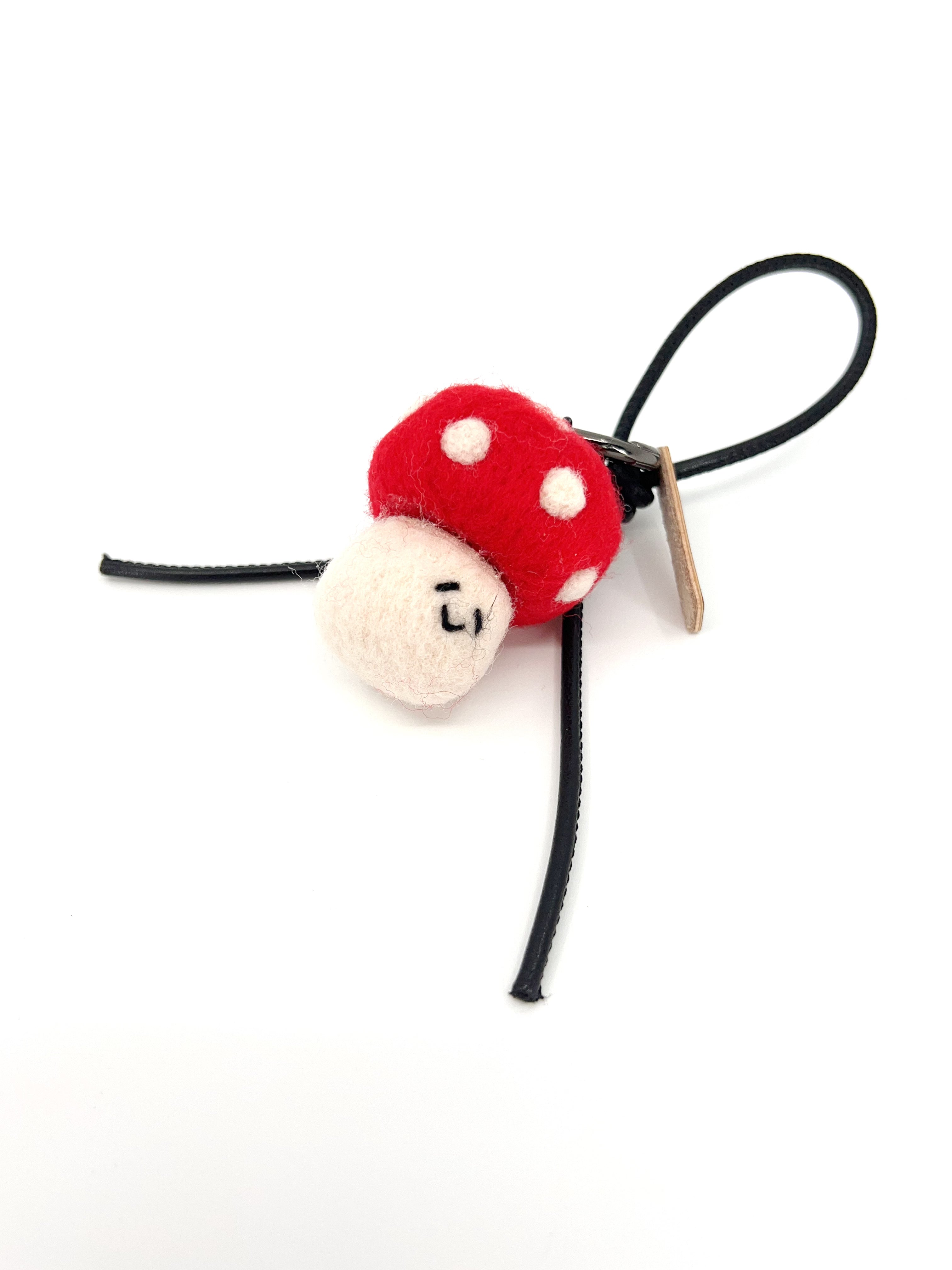 Smily Mushroom Key Fob & Bag Charm