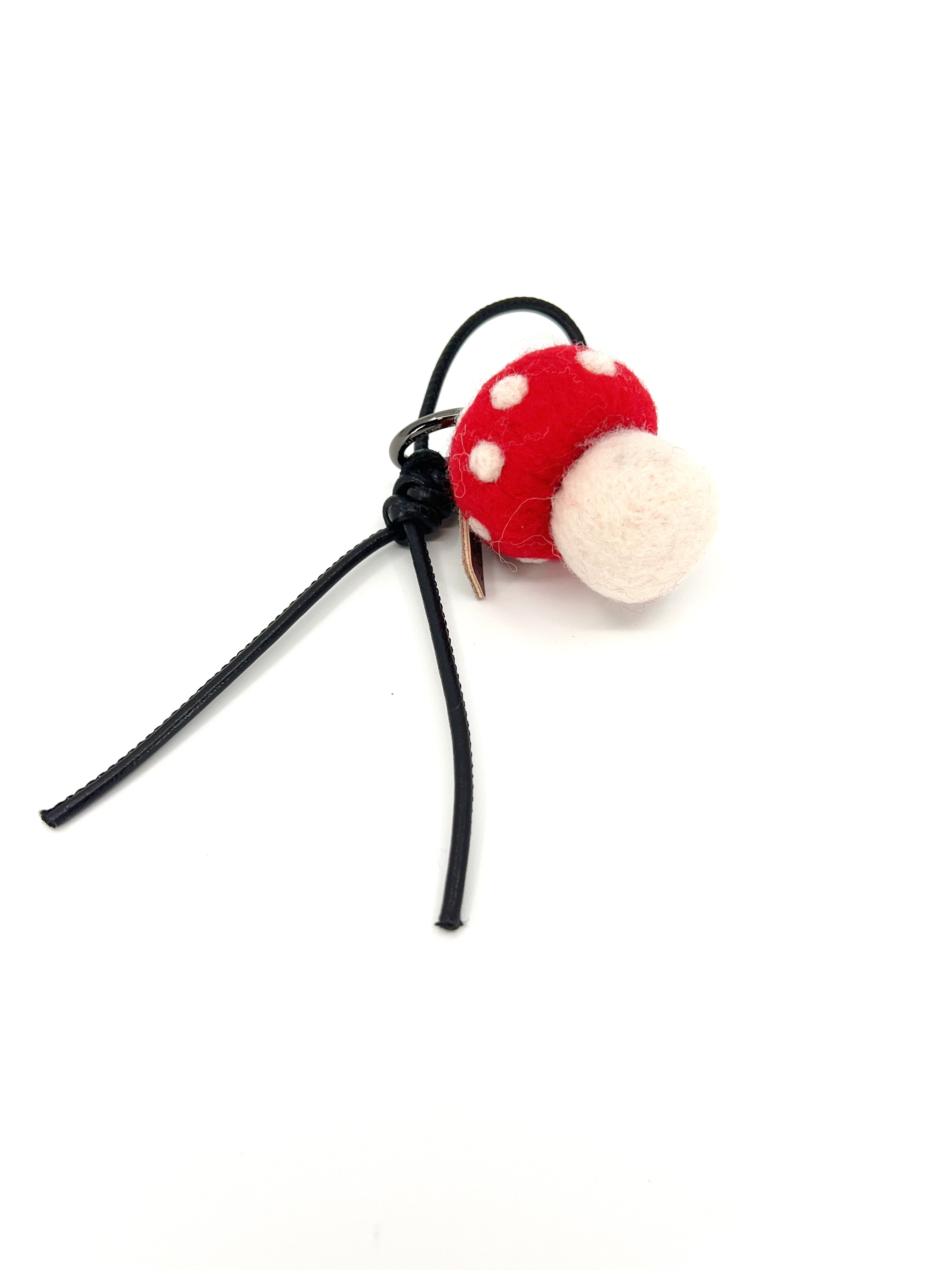 Smily Mushroom Key Fob & Bag Charm