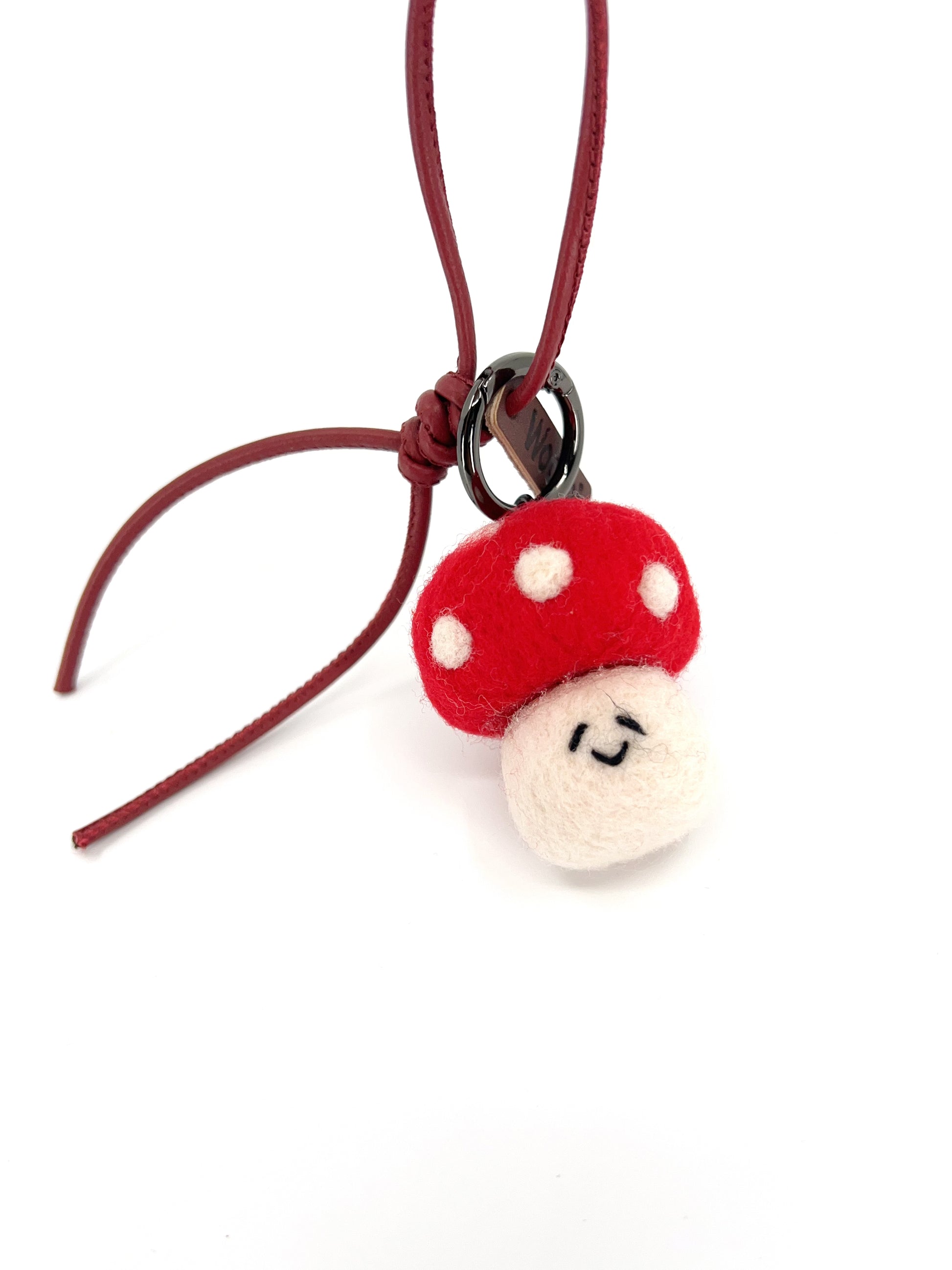 Smily Mushroom Key Fob & Bag Charm
