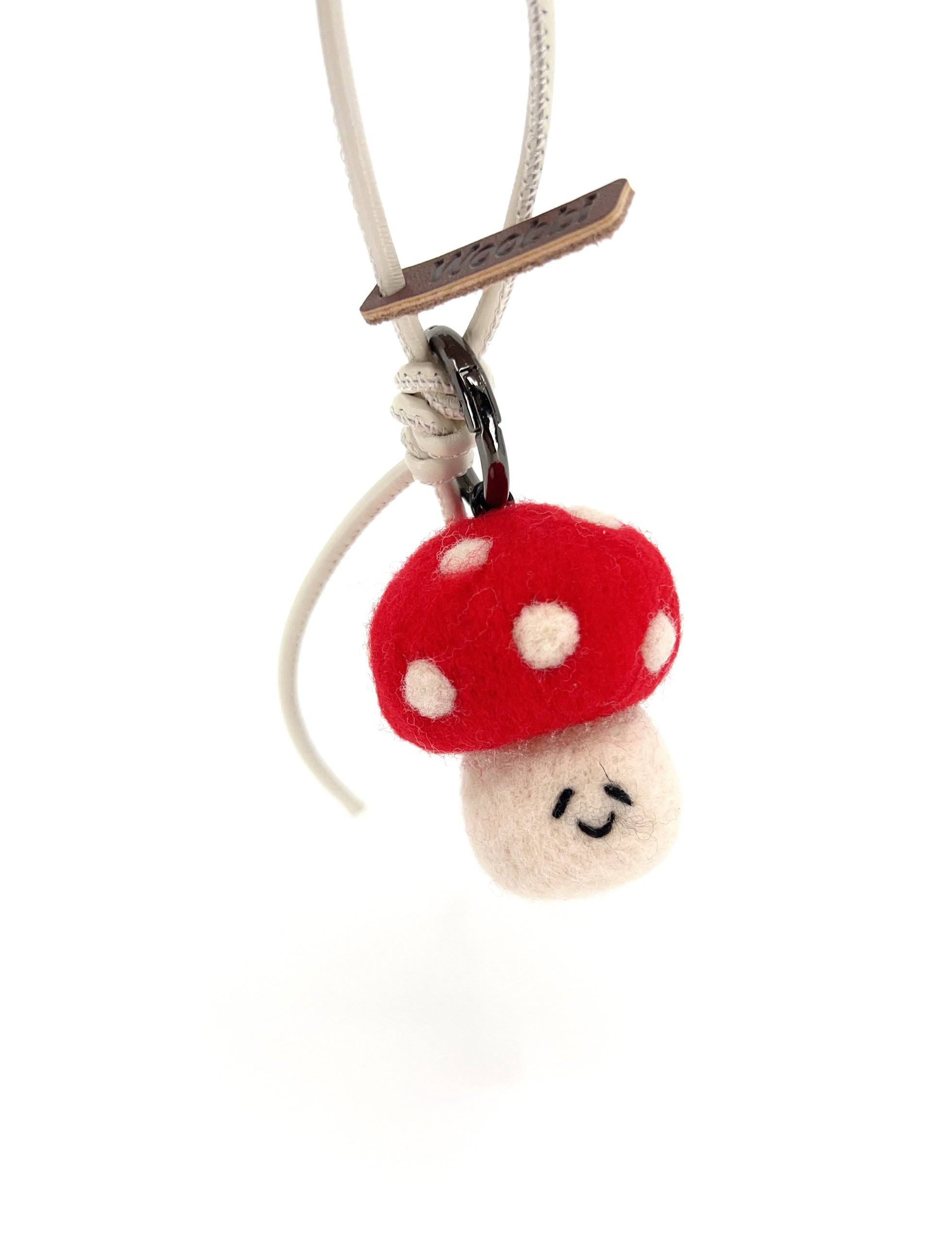 Smily Mushroom Key Fob & Bag Charm