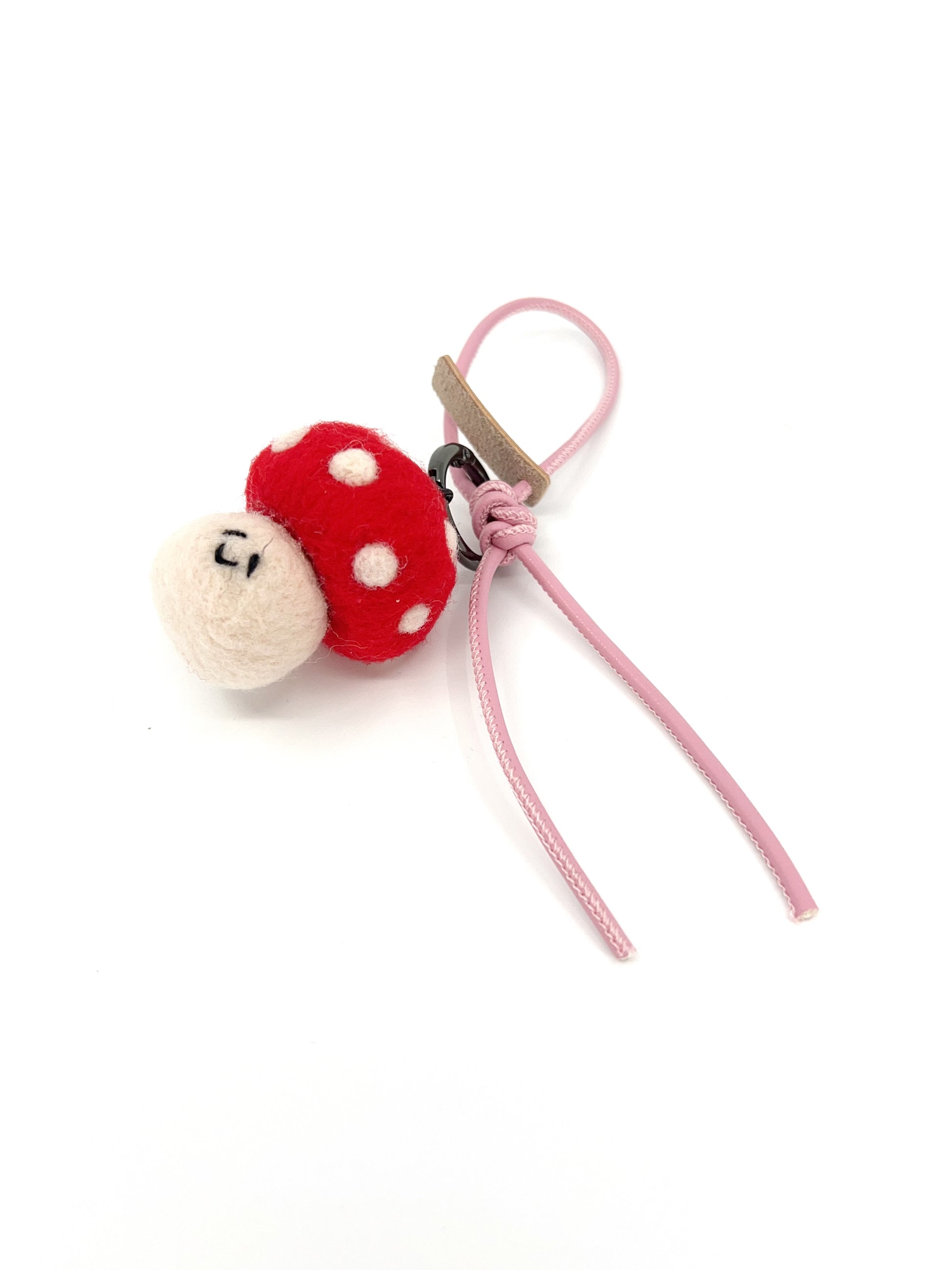 Smily Mushroom Key Fob & Bag Charm