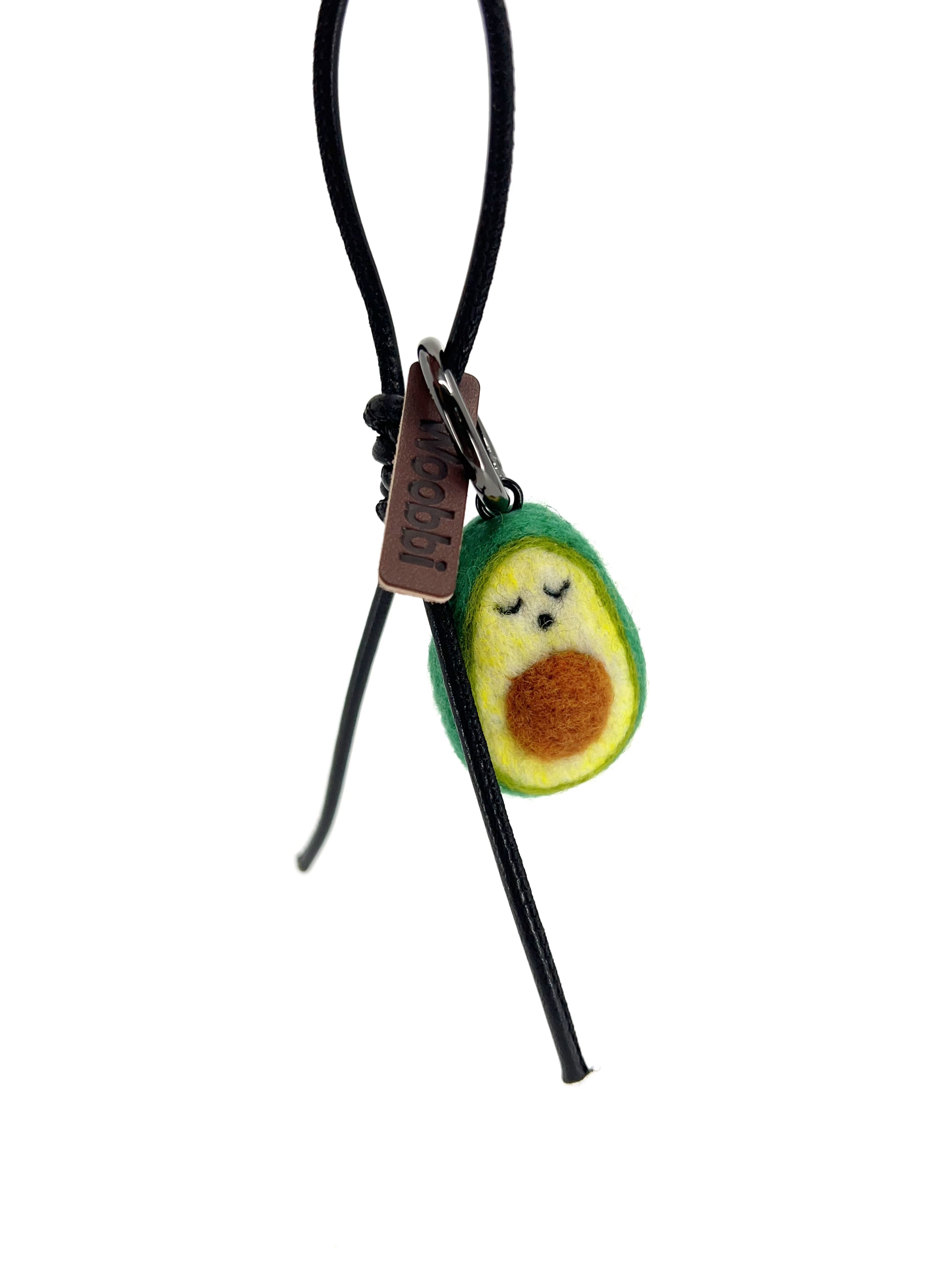 Sleepy Avocado Key Fob & Bag Charm