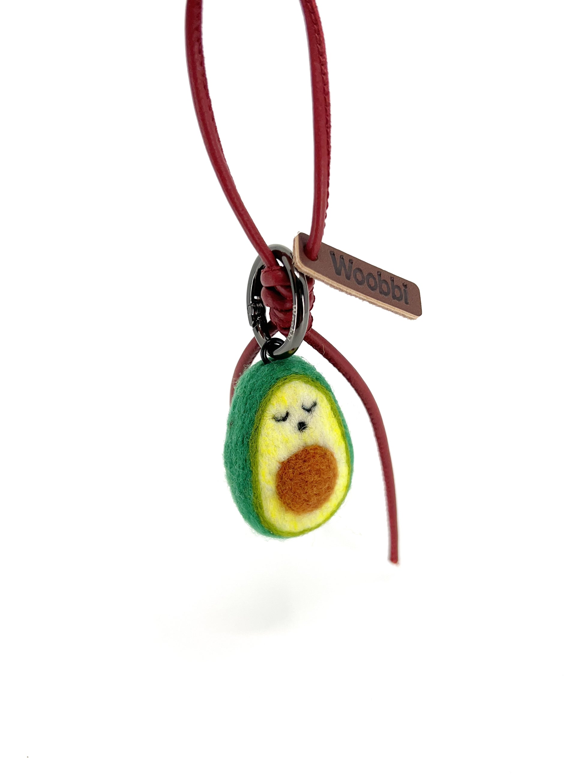 Sleepy Avocado Key Fob & Bag Charm