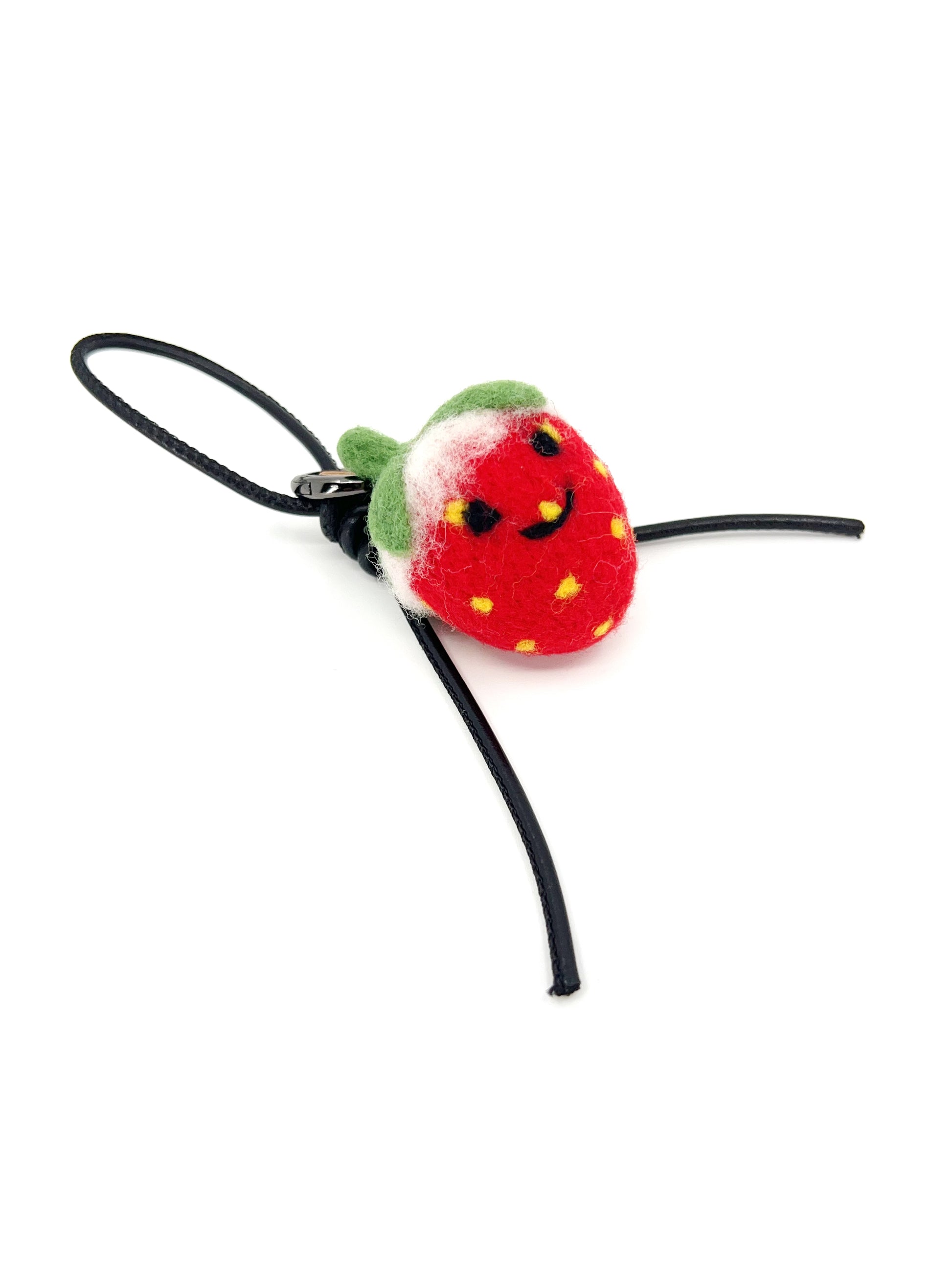 Smily Strawberry Key Fob & Bag Charm
