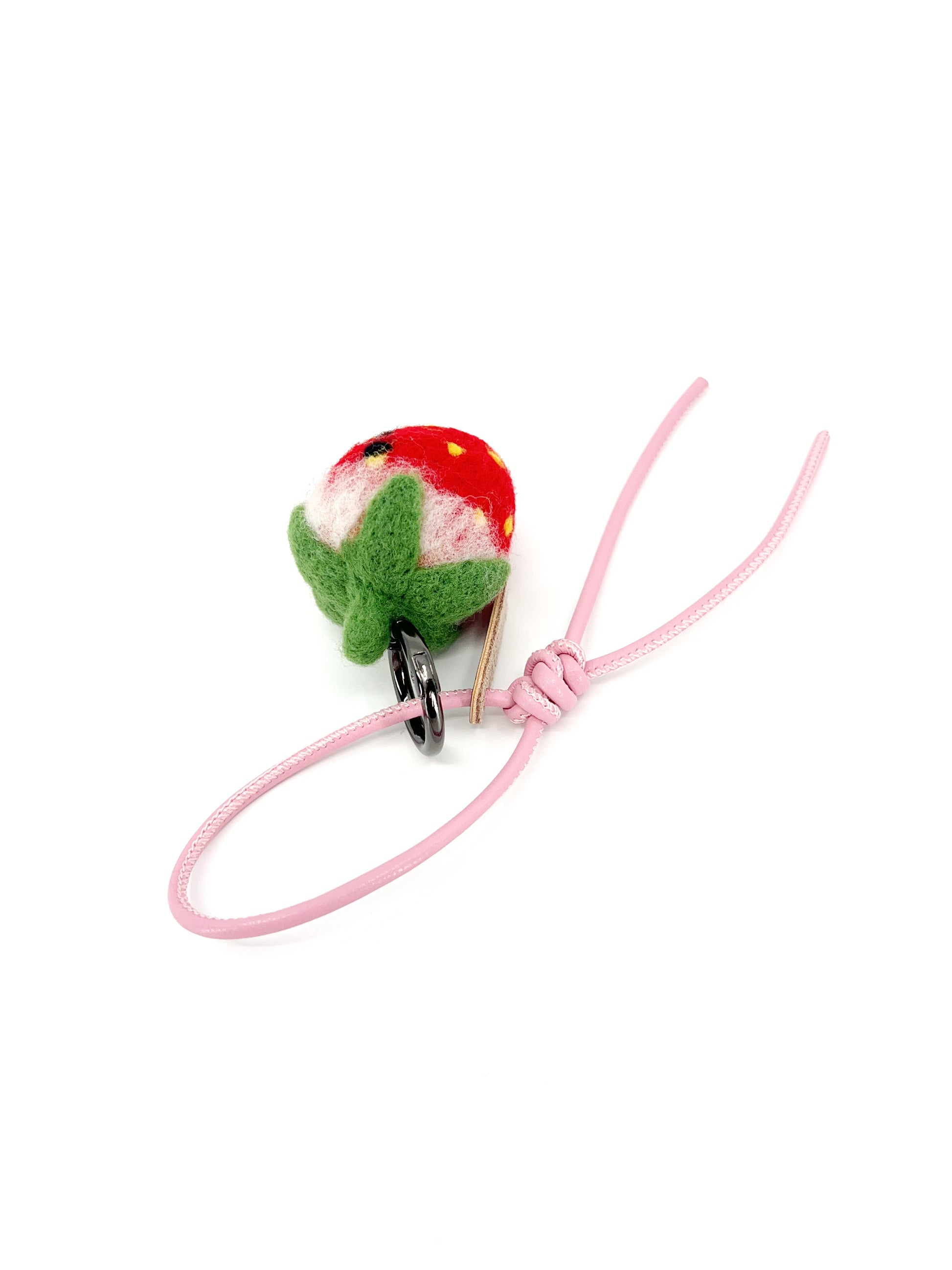 Smily Strawberry Key Fob & Bag Charm