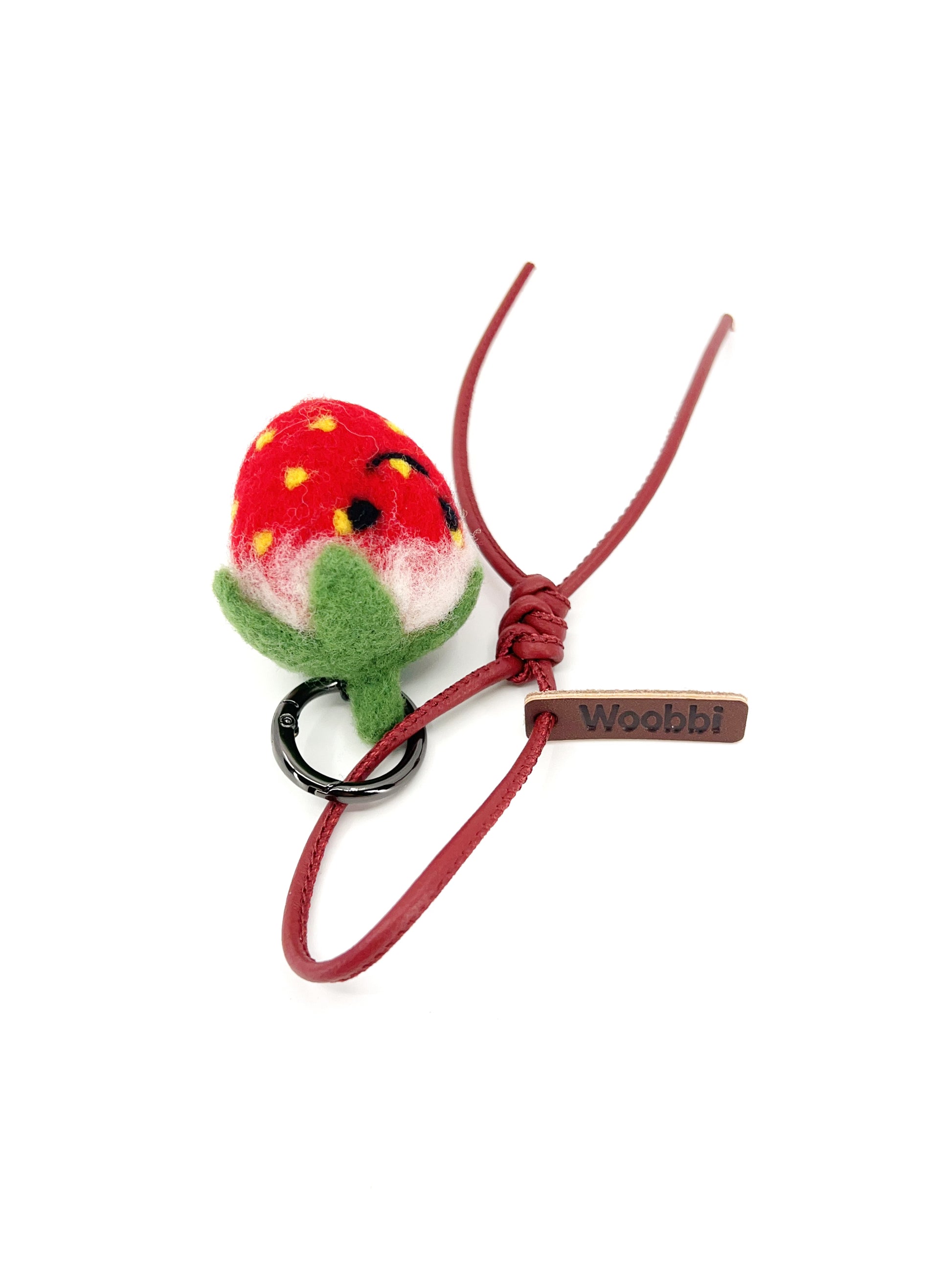 Smily Strawberry Key Fob & Bag Charm