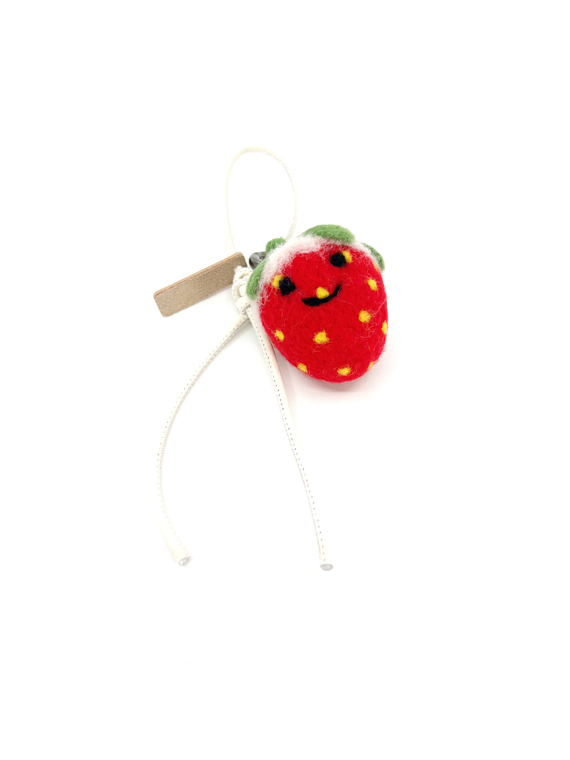 Smily Strawberry Key Fob & Bag Charm