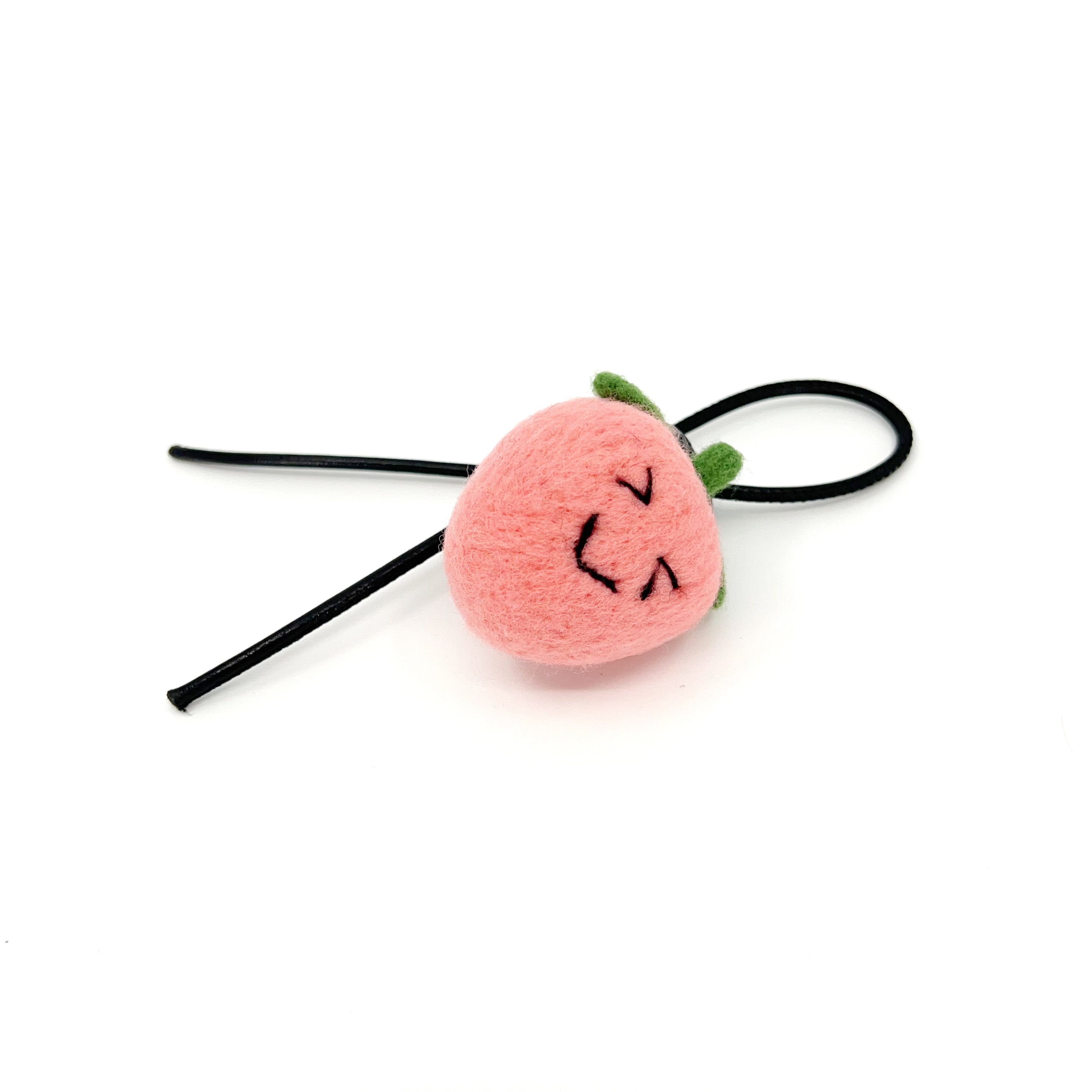 Winky Peach Key Fob & Bag Charm