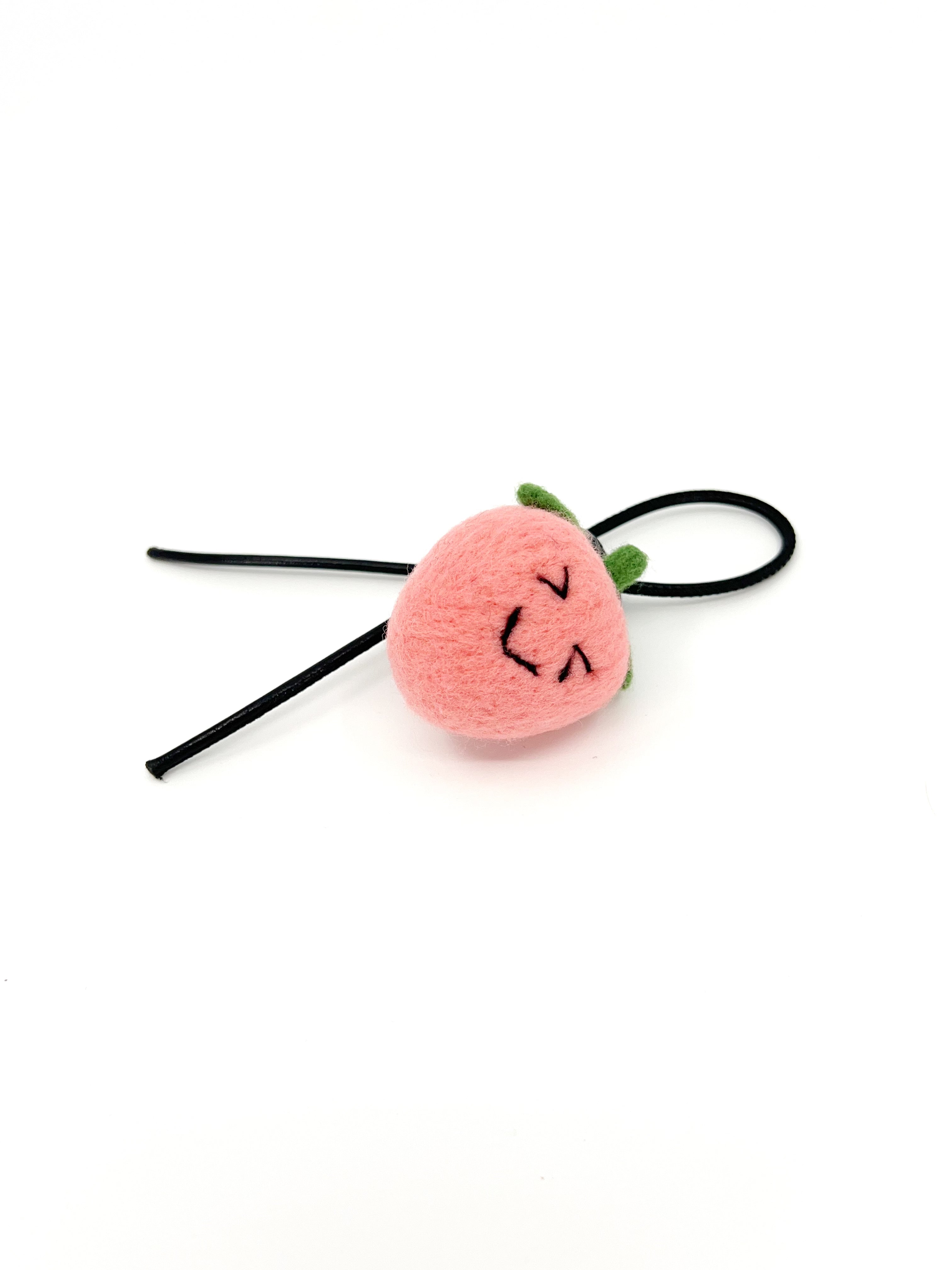 Winky Peach Key Fob & Bag Charm