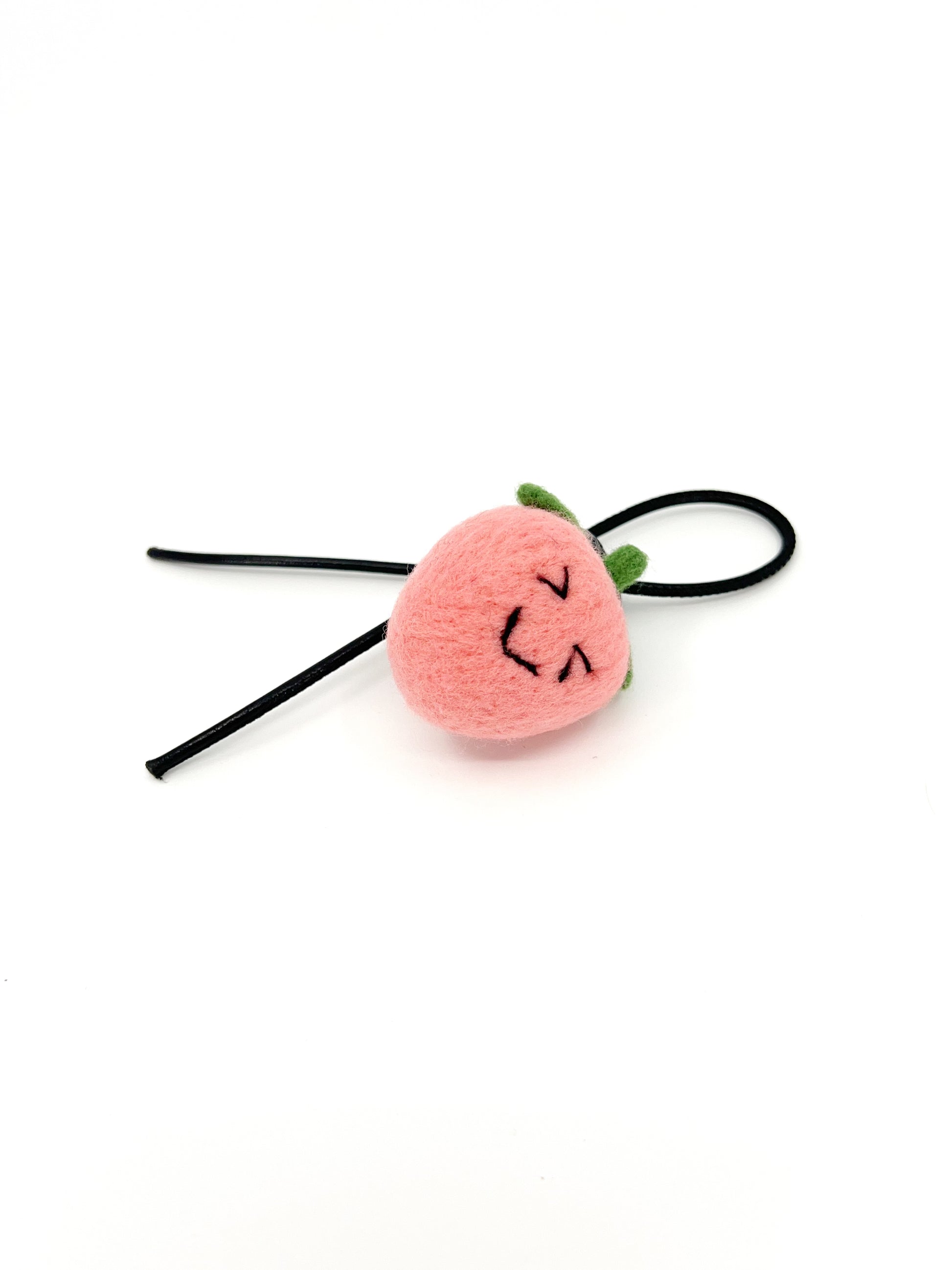 Winky Peach Key Fob & Bag Charm