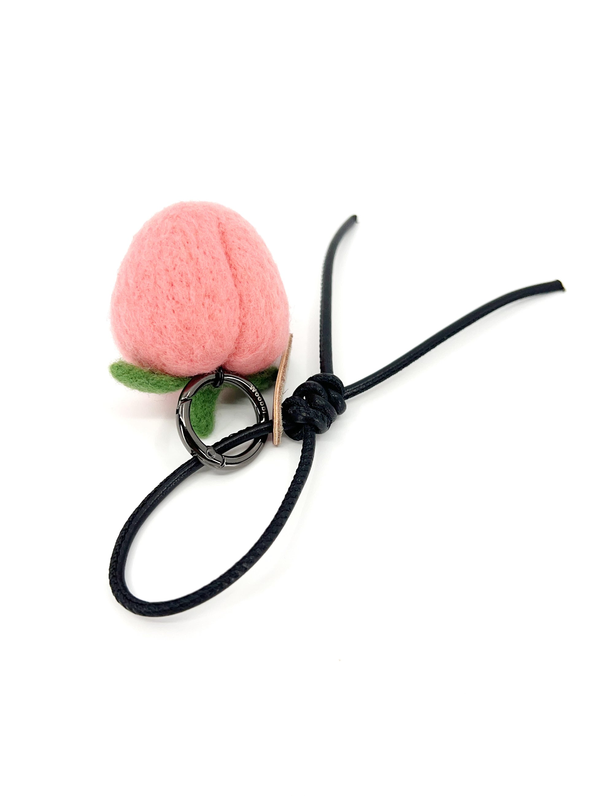 Winky Peach Key Fob & Bag Charm
