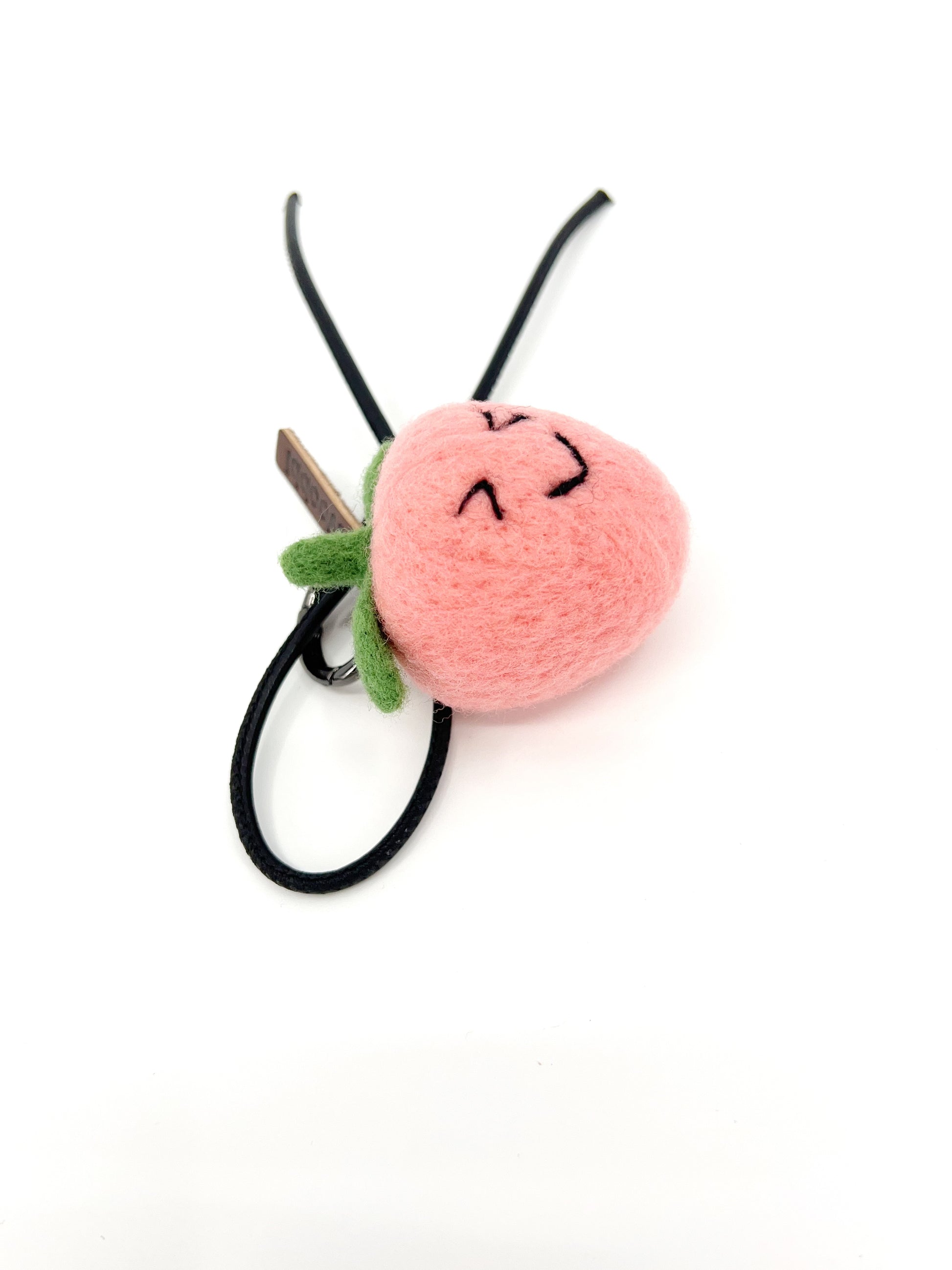 Winky Peach Key Fob & Bag Charm