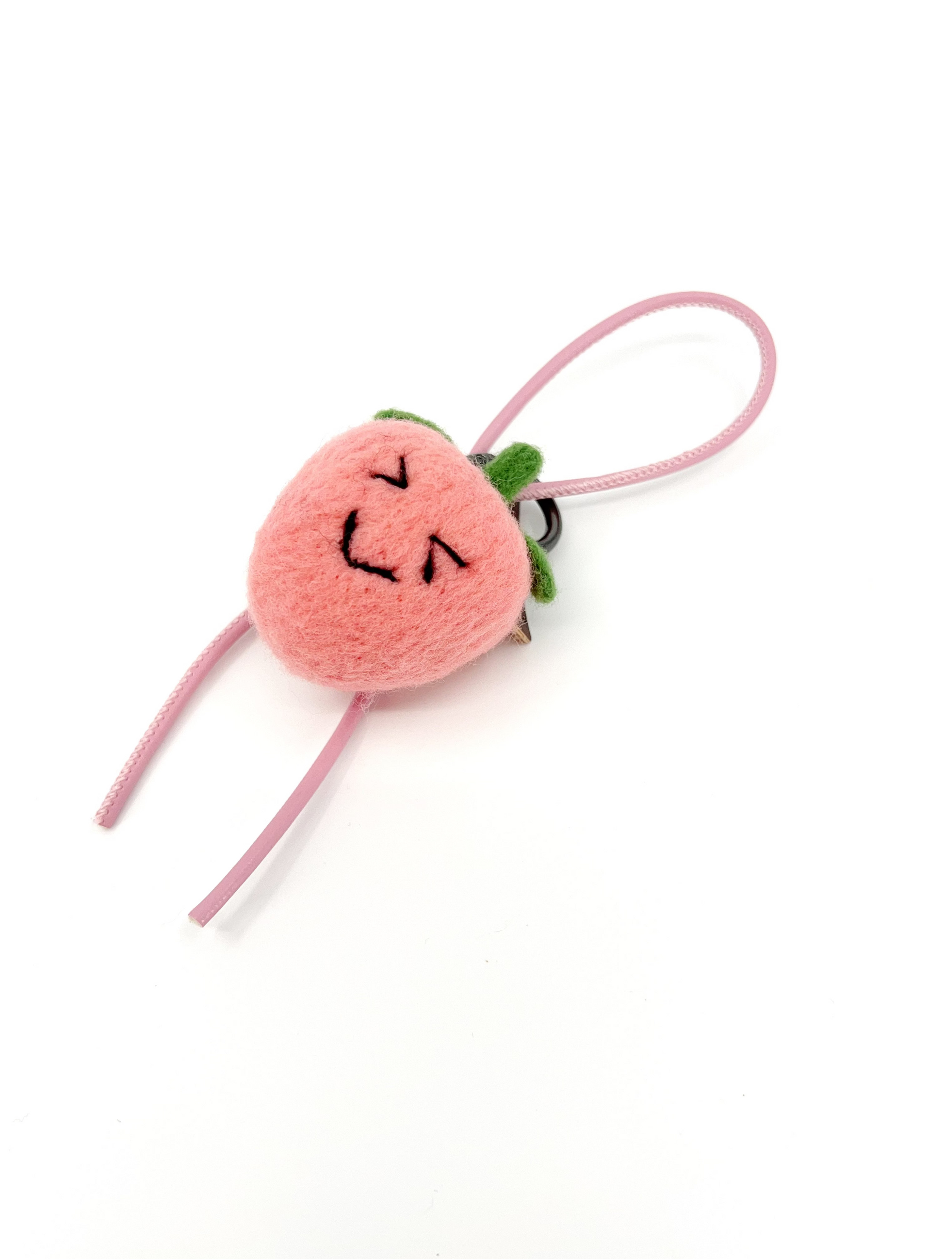 Winky Peach Key Fob & Bag Charm