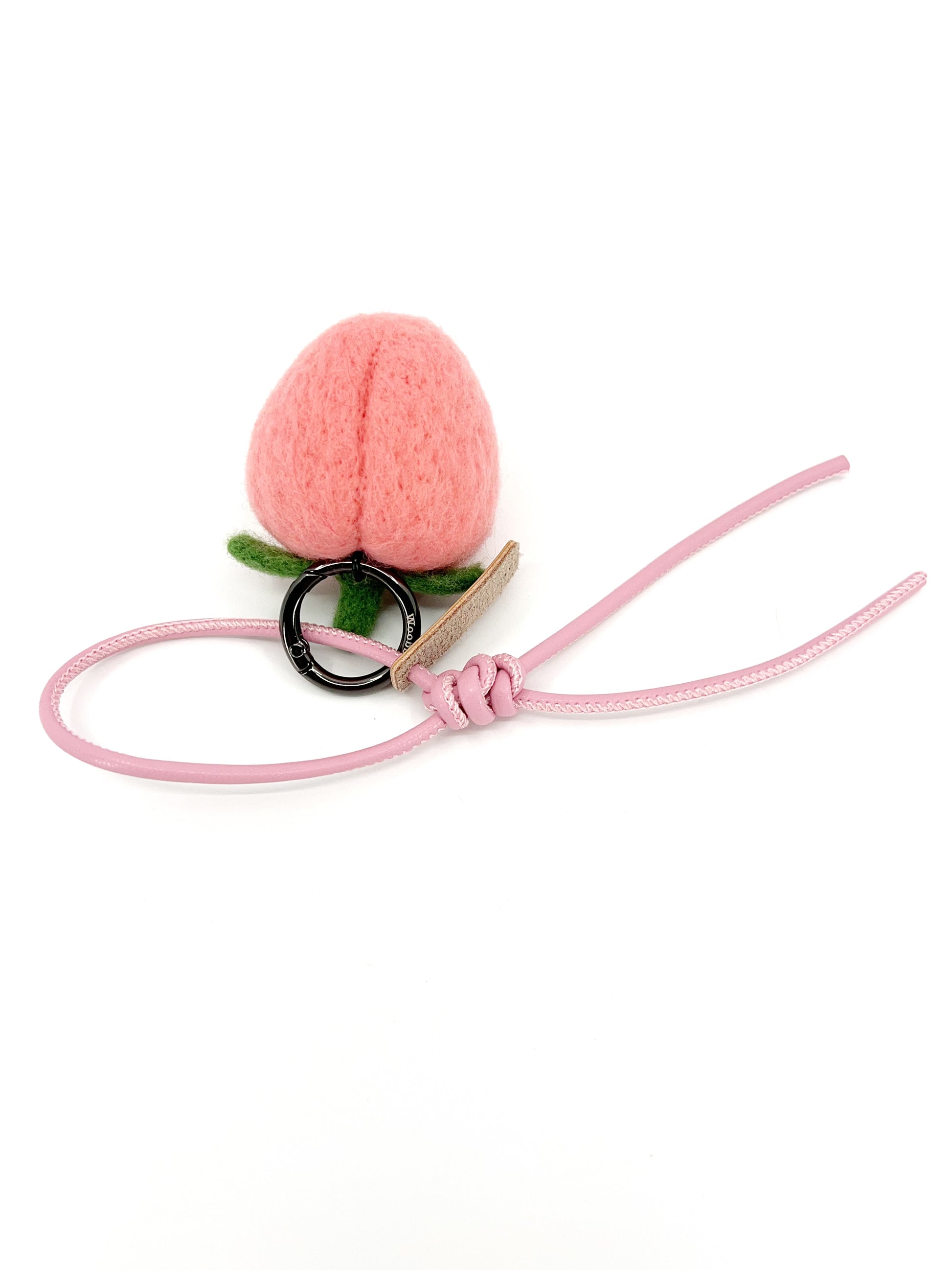 Winky Peach Key Fob & Bag Charm