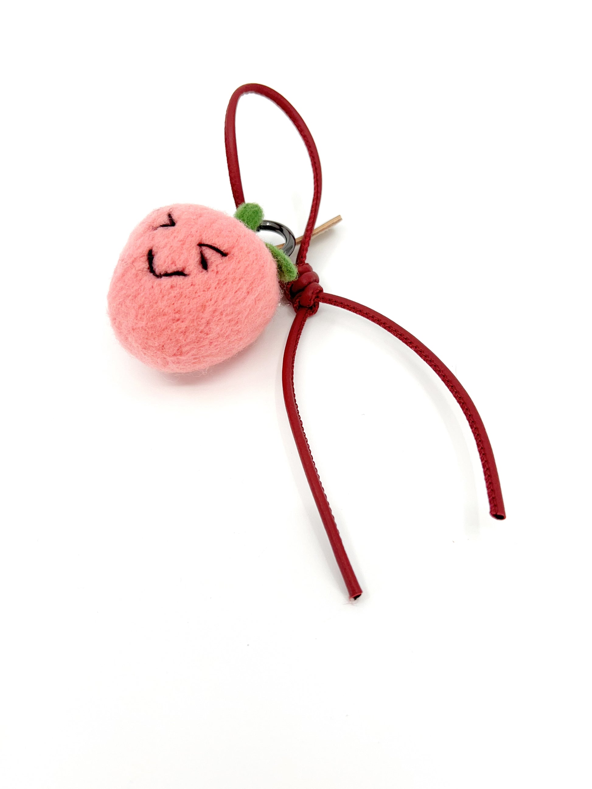 Winky Peach Key Fob & Bag Charm