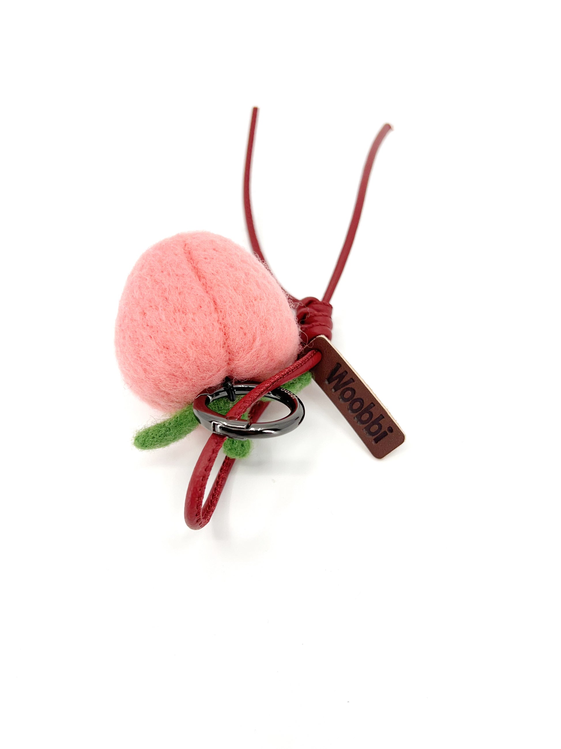 Winky Peach Key Fob & Bag Charm