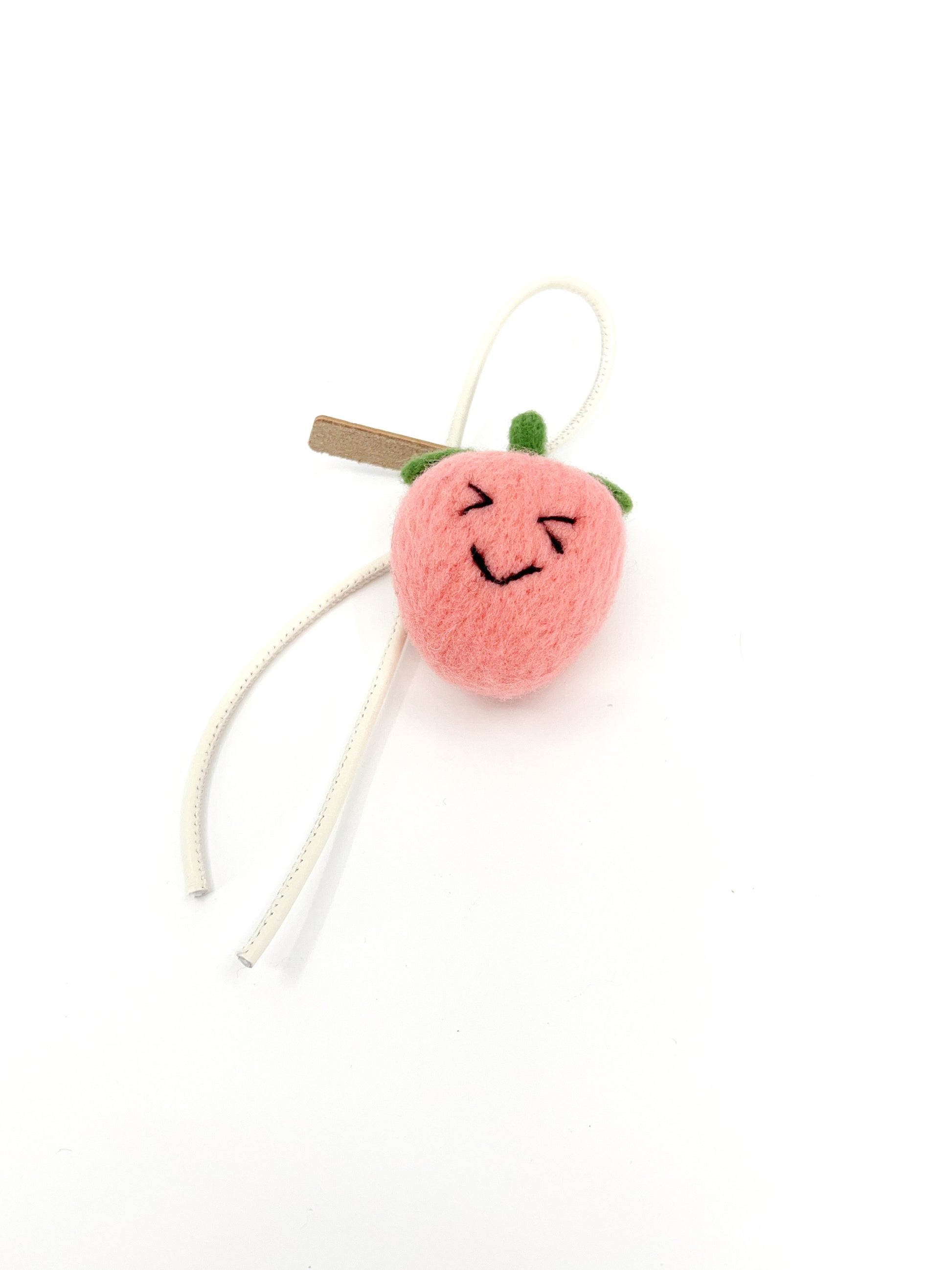 Winky Peach Key Fob & Bag Charm