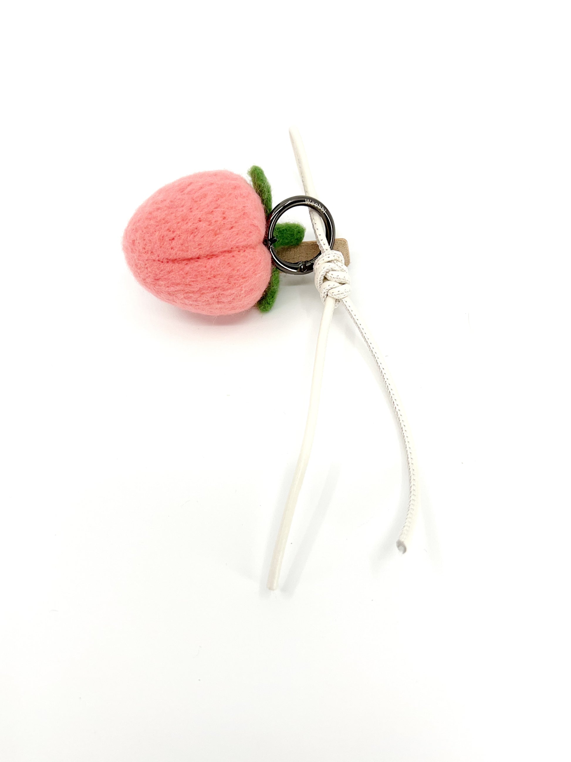 Winky Peach Key Fob & Bag Charm
