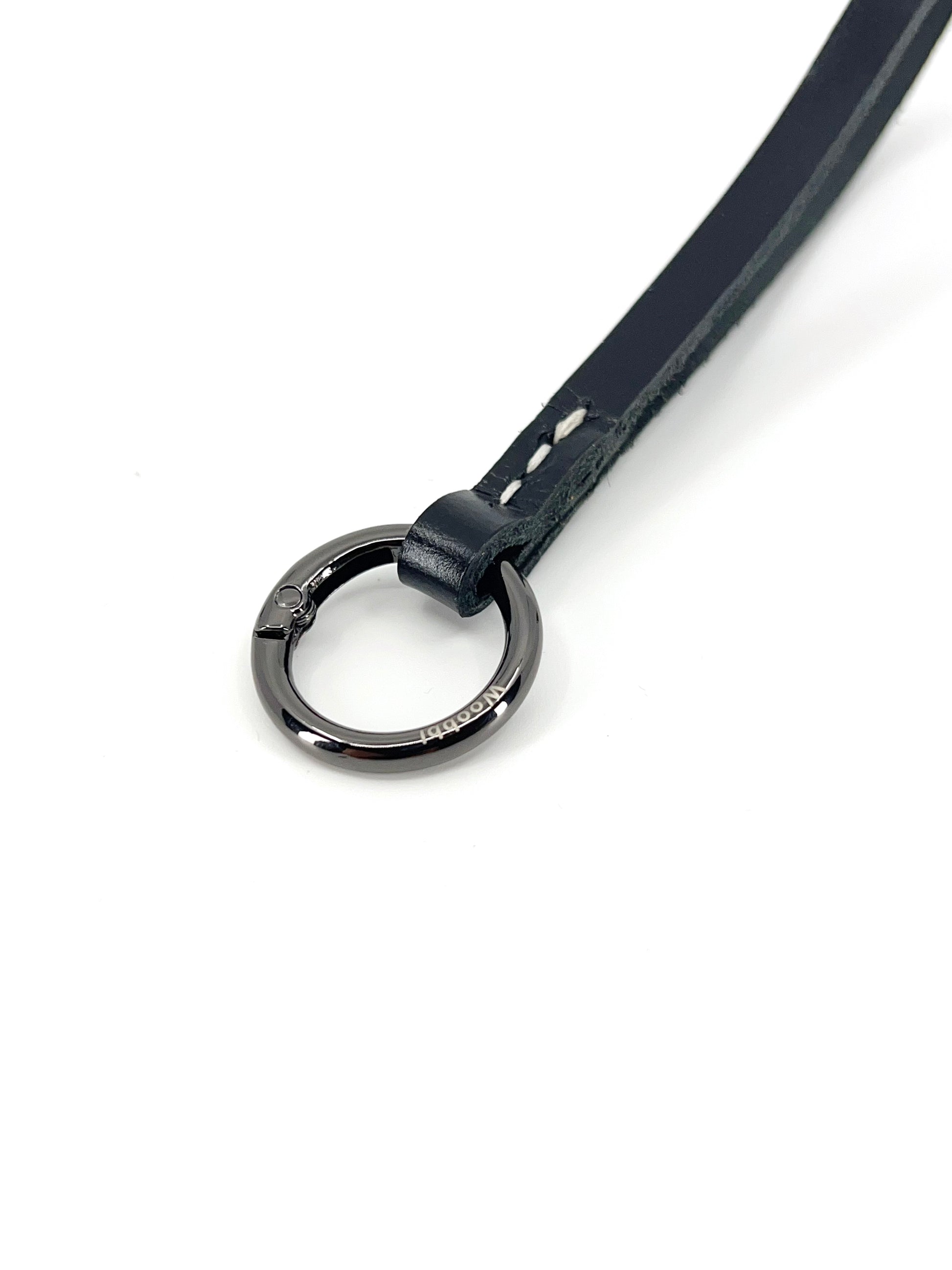 Gloss Finish Loop Key Holder in Cowhide