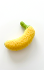 Needle felted banana magnet made from natural wool, 7 cm kitchen fridge decor