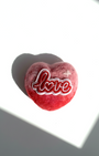 Gift heart magnet for fridge decorative wool felt